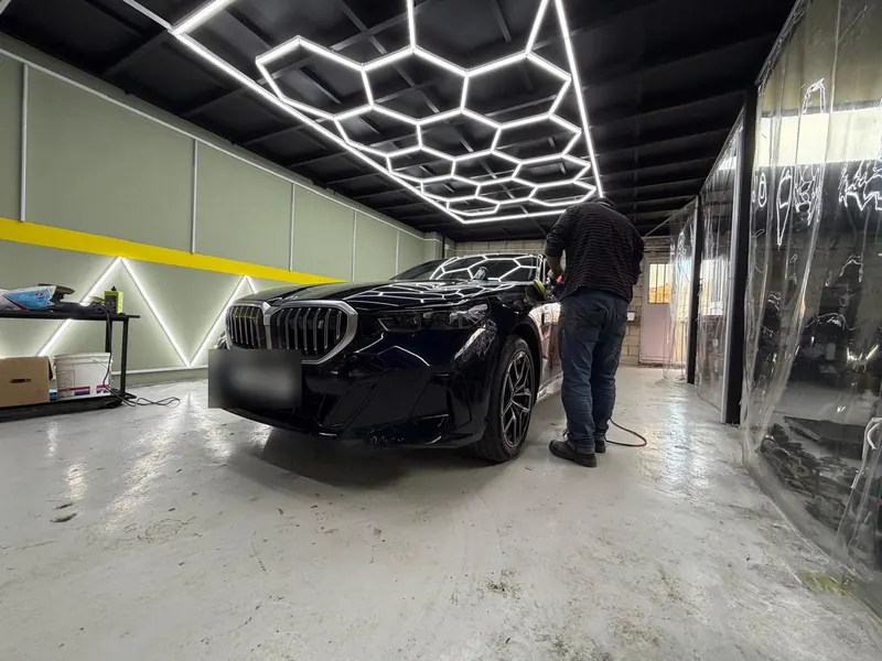 Polishing a BMW at Garo Garage